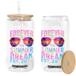 Retired Teacher Glass Can Forever On Summer Break Retirement 2026 TS10 Print Your Wear