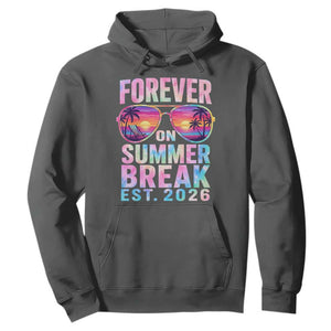 Retired Teacher Hoodie Forever On Summer Break Retirement 2026 TS10 Dark Heather Print Your Wear