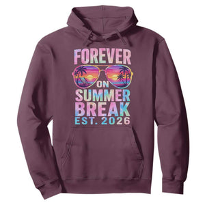 Retired Teacher Hoodie Forever On Summer Break Retirement 2026 TS10 Maroon Print Your Wear