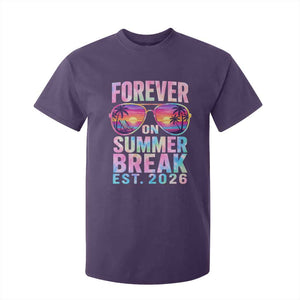 Retired Teacher T Shirt For Kid Forever On Summer Break Retirement 2026 TS10 Purple Print Your Wear
