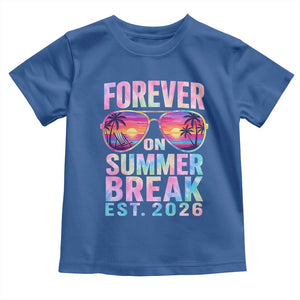 Retired Teacher Toddler T Shirt Forever On Summer Break Retirement 2026 TS10 Royal Blue Print Your Wear