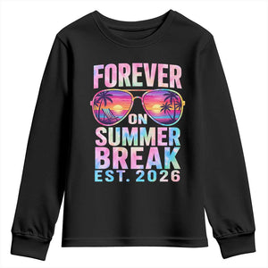 Retired Teacher Youth Sweatshirt Forever On Summer Break Retirement 2026 TS10 Black Print Your Wear