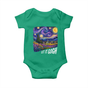Let it Gogh Funny Vincent Van Gogh Starry Night Baby Onesie