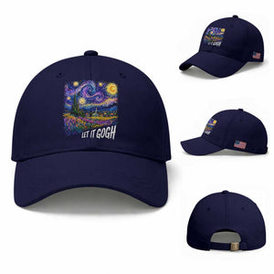 Let it Gogh Funny Vincent Van Gogh Starry Night Baseball Cap