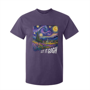 Let it Gogh Funny Vincent Van Gogh Starry Night T Shirt For Kid