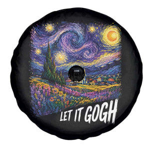 Let it Gogh Funny Vincent Van Gogh Starry Night Spare Tire Cover