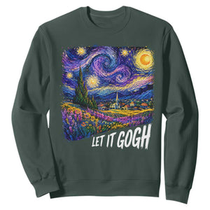 Let it Gogh Funny Vincent Van Gogh Starry Night Sweatshirt