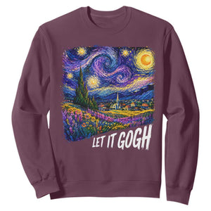 Let it Gogh Funny Vincent Van Gogh Starry Night Sweatshirt