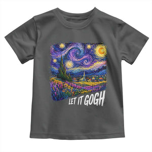 Let it Gogh Funny Vincent Van Gogh Starry Night Toddler T Shirt
