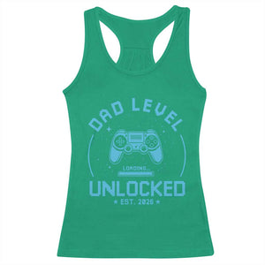 Promoted to Dad 2026 Racerback Tank Top New Dad Gifts for First Time Daddy Fathers Day TS10 Irish Green Print Your Wear