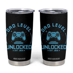 Promoted to Dad 2026 Tumbler Cup New Dad Gifts for First Time Daddy Fathers Day TS10 Black Print Your Wear