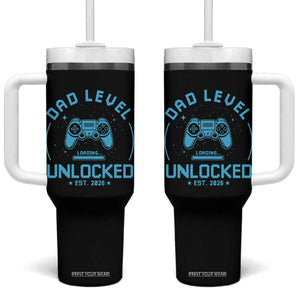 Promoted to Dad 2026 Tumbler With Handle New Dad Gifts for First Time Daddy Fathers Day TS10 One Size: 40 oz Black Print Your Wear
