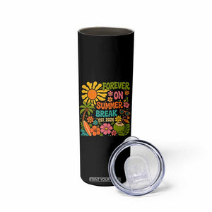 Retired Teacher Gift Skinny Tumbler Forever On Summer Break Retirement 2026 Vintage Flower Graphic TS10 Print Your Wear