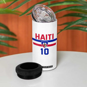 Haiti Haitian Flag 4 in 1 Can Cooler Tumbler Proud Haitienne Cheer Country Favorite Spirit Game Caribbean Souvenir