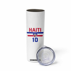 Haiti Haitian Flag Skinny Tumbler Proud Haitienne Cheer Country Favorite Spirit Game Caribbean Souvenir