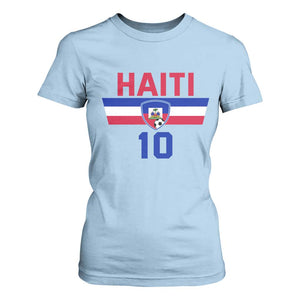 Haiti Haitian Flag T Shirt For Women Proud Haitienne Cheer Country Favorite Spirit Game Caribbean Souvenir