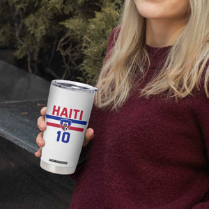 Haiti Haitian Flag Tumbler Cup Proud Haitienne Cheer Country Favorite Spirit Game Caribbean Souvenir