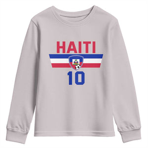 Haiti Haitian Flag Youth Sweatshirt Proud Haitienne Cheer Country Favorite Spirit Game Caribbean Souvenir