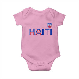 Haiti Flag Crest Baby Onesie Haitian Pride National Heritage Patriotic Graphic
