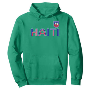 Haiti Flag Crest Hoodie Haitian Pride National Heritage Patriotic Graphic