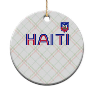 Haiti Flag Crest Ceramic Ornament Haitian Pride National Heritage Patriotic Graphic