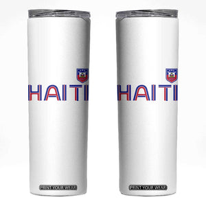 Haiti Flag Crest Skinny Tumbler Haitian Pride National Heritage Patriotic Graphic