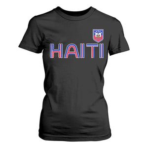 Haiti Flag Crest T Shirt For Women Haitian Pride National Heritage Patriotic Graphic