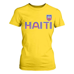 Haiti Flag Crest T Shirt For Women Haitian Pride National Heritage Patriotic Graphic