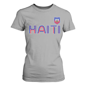 Haiti Flag Crest T Shirt For Women Haitian Pride National Heritage Patriotic Graphic