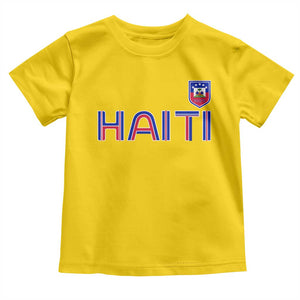 Haiti Flag Crest Toddler T Shirt Haitian Pride National Heritage Patriotic Graphic