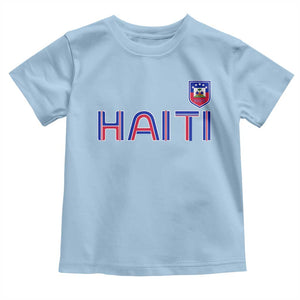 Haiti Flag Crest Toddler T Shirt Haitian Pride National Heritage Patriotic Graphic