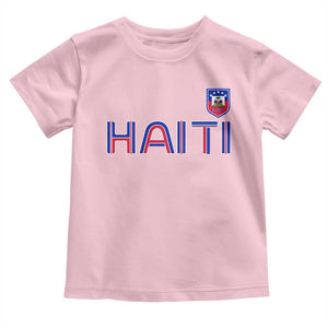 Haiti Flag Crest Toddler T Shirt Haitian Pride National Heritage Patriotic Graphic
