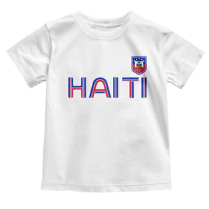 Haiti Flag Crest Toddler T Shirt Haitian Pride National Heritage Patriotic Graphic