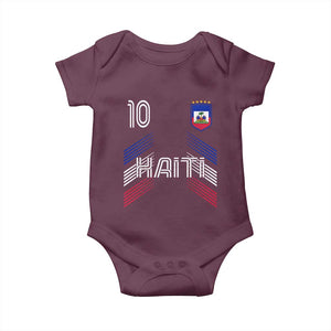 Haiti Soccer Baby Onesie Haitian Football Fan Pride National Team Support Graphic
