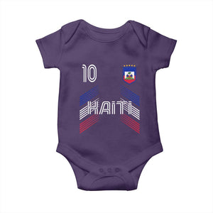 Haiti Soccer Baby Onesie Haitian Football Fan Pride National Team Support Graphic