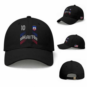 Haiti Soccer Baseball Cap Haitian Football Fan Pride National Team Support Graphic