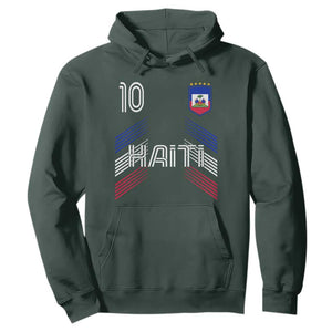 Haiti Soccer Hoodie Haitian Football Fan Pride National Team Support Graphic