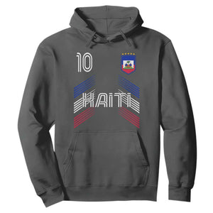 Haiti Soccer Hoodie Haitian Football Fan Pride National Team Support Graphic