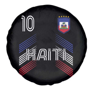 Haiti Soccer Spare Tire Cover Haitian Football Fan Pride National Team Support Graphic