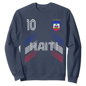 Haiti Soccer Sweatshirt Haitian Football Fan Pride National Team Support Graphic
