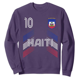 Haiti Soccer Sweatshirt Haitian Football Fan Pride National Team Support Graphic