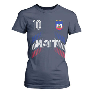 Haiti Soccer T Shirt For Women Haitian Football Fan Pride National Team Support Graphic