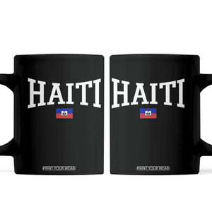 Haiti Haitian Flag Caribbean Souvenir Coffee Mug Vintage Varsity Sports