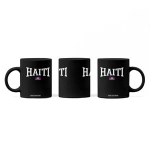 Haiti Haitian Flag Caribbean Souvenir Coffee Mug Vintage Varsity Sports