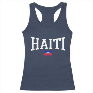 Haiti Haitian Flag Caribbean Souvenir Racerback Tank Top Vintage Varsity Sports