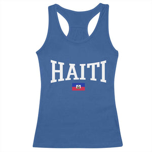Haiti Haitian Flag Caribbean Souvenir Racerback Tank Top Vintage Varsity Sports