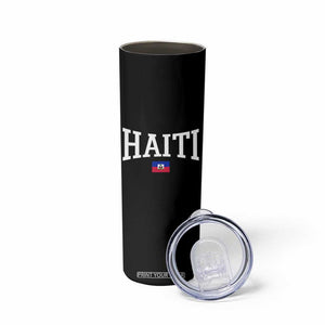 Haiti Haitian Flag Caribbean Souvenir Skinny Tumbler Vintage Varsity Sports