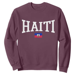Haiti Haitian Flag Caribbean Souvenir Sweatshirt Vintage Varsity Sports