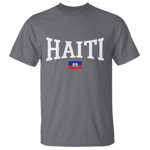Haiti Haitian Flag Caribbean Souvenir T Shirt Vintage Varsity Sports