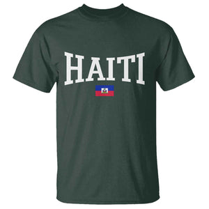 Haiti Haitian Flag Caribbean Souvenir T Shirt Vintage Varsity Sports